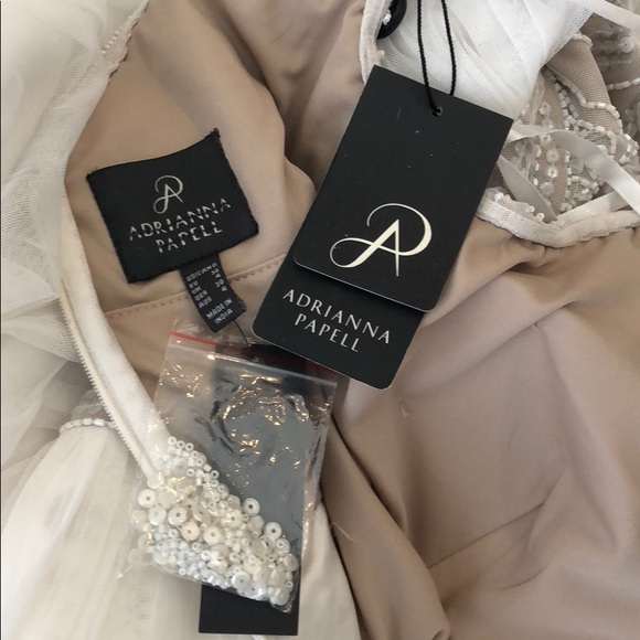 Adrianna Papell beaded bodice Formal wedding - Picture 7 of 8